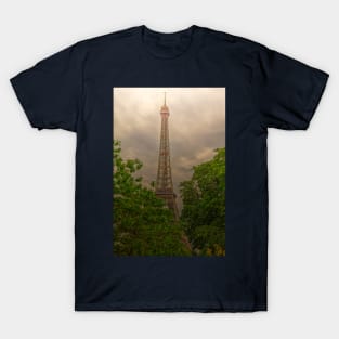 Eiffel Tower, Paris Between The Trees T-Shirt